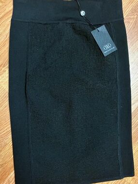 Tart Collections Black Bouclé Knit Pencil Skirt NWT XS